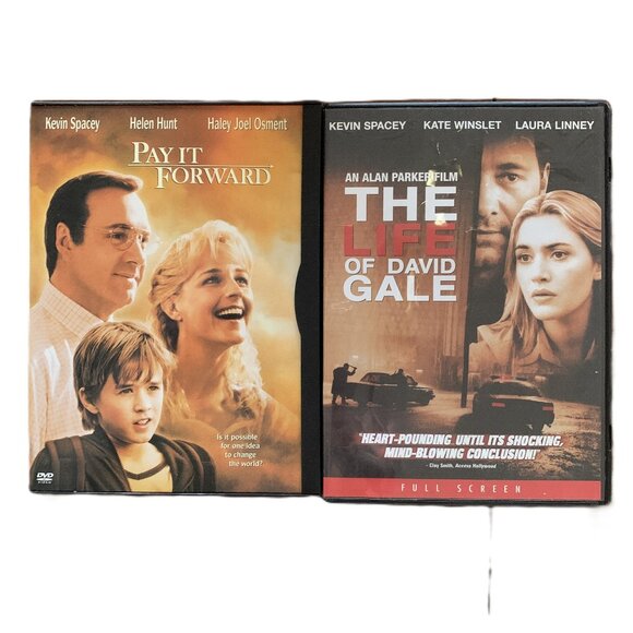 Pay it Forward PG-13 and The life of David Gale R DVDs - Picture 1 of 3